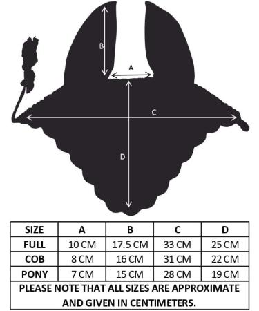 Zainee Sports Crochet Fly Hood with Comfortable Lycra Ears Horse Ear Bonnet Net Hat Fly Veil Hand Made (FULL BLACK) FULL BLACK - Buy Online on GoSupps.com