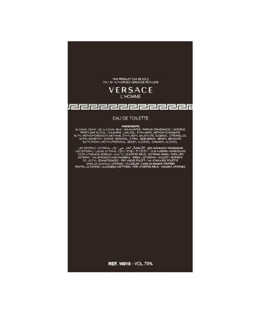 Versace L'Homme by Versace 3.4 oz Eau de Toilette Spray - Buy Online on GoSupps.com