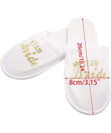 Hotel Disposable Bridal Wedding Slippers | Bridesmaid Pajama Party Decor - Buy Online on GoSupps.com