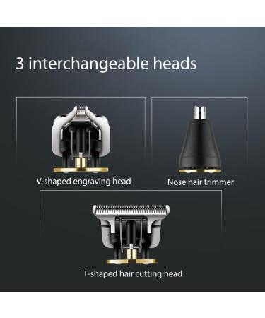 Hair Clippers for Men Hair Clipper for Men Electric Shaver for Nose Hair Trimmer Beard Trimmer LCD Smart Electric Razor Professional Clipper Black - Buy Online on GoSupps.com