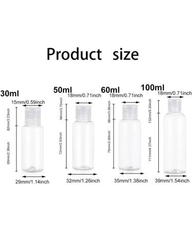 GeRRiT Fine Mist Spray Dispenser Bottle With Plastic Flip Top Bottle Clear Fine Mist Mini Travel Bottle Set Refillable Container for Cleaning Gardening Plant (Size : 50ml) - Buy Online on GoSupps.com