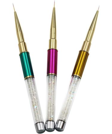 Mikinona Manicure Brush Manicure Tool Nail Polish Drawing Pen Nail Art Brush Nail Art Tips Builder Brush Manicure Dotting Pen Nail Crystal Pen Nail Art Pen Small Pen Draw Flowers Size 2 As Shown - Buy Online on GoSupps.com