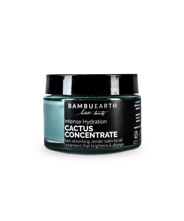 BambuEarth Intense Hydration Cactus Concentrate Hydrating Face Moisturizer with Shea Butter and Prickly Pear for Dry Oily and Mature Skin 1.3 oz