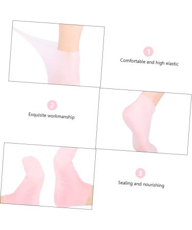 Amosfun 2 Sets Hydrating Sock Gloves Gel Spa Gloves Gel Boat Socks Heel Socks Protector Cotton Gloves for Dry Hands Cracked Foot Socks Whitening Exfoliating Gloves Remover Soft Boots Sebs - Buy Online on GoSupps.com