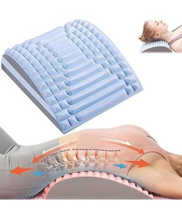 Back extension |Back extensor preservation correction |Cervical traction device for relieving temporal joint complaints |Backknacker for fitness stretch devices lumbar support and relaxation (Blue