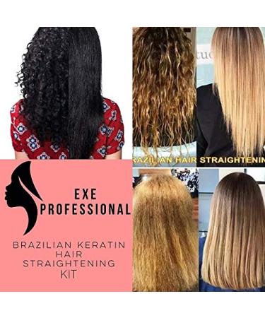 Brazilian Keratin Straightening Hair Kit Brazilian Treatment EXE Professional