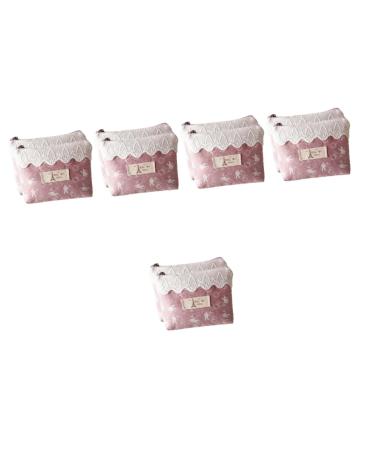 Healeeved 10 STK Aunt's towel-keeping pocket rabbits cosmetic bag silent insert with zero-lock delicate period pouch daily use girls hygiene bag cotton as shown x 5 pieces 16x12cmx5pcs