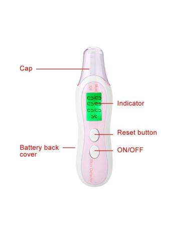 Skin Sensor Tester - 0-99.9% Facial Toner Moisturizing Oil Analyzer with Digital LCD Display - Precision Skin Care Tool - Buy Online on GoSupps.com