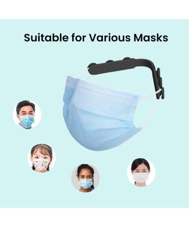 10pcs Mask Ear Hooks Strap Extenders Ear Savers Cord Extension Buckle Ear Protector Bands Anti-Tightening Protector Holder Compatible with All Kinds of Mask (Gray) - Buy Online on GoSupps.com