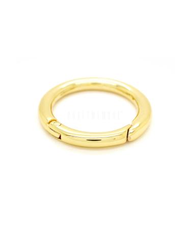 CRAFTMEMORE 2pcs 2 Inches Inner O Ring Spring Opening Snap Trigger Clip Buckle Charm Purse Making SCOS (Gold)