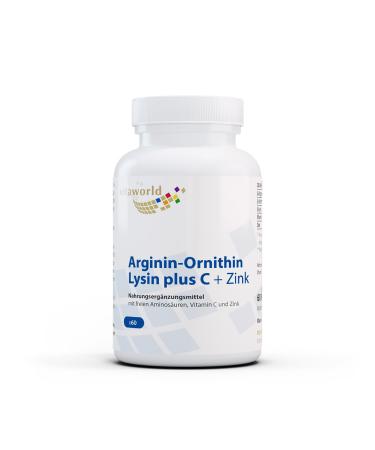 Vitaworld arginine-ornithine lysine + c + zinc per daily consumption are 1000 mg L-arginine and L-or - Buy Online on GoSupps.com