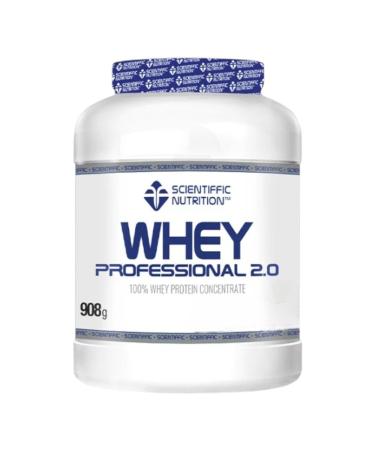 MST SCIENTIFFIC NUTRITION Scientiffic Nutrition Whey Professional 2.0 100% Pure Whey Protein Powder to Increase Muscle Mass with Digestive Enzymes and Lactase - 908g Milk Chocolate Flavour.