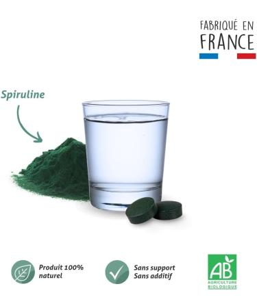 BLANCHE BRESSON - Spirulina - Energy & Resistance - Strengthens Your Tone & Vitality - Immunity Reduces Fatigue Stimulates - Natural Defenses - 60 Tablets - 10 Day Cure - Made in France - Buy Online on GoSupps.com