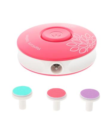 Lurrose Baby Suits 1 Set Electric Grinding Nail Electric Nail Polisher infant nail clipper Electric Nail Shaper steel fingernial cutters Hand Foot Care Tool automatic Eliminator baby abs Rosy