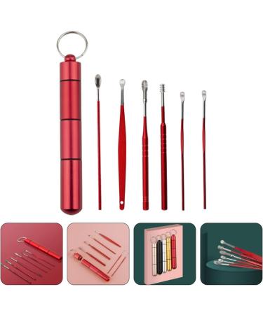 FRCOLOR 1set Stainless Steel Ear Cleaning Kit with Travel Case - Portable and Comfortable Earwax Removal Tools - Buy Online on GoSupps.com