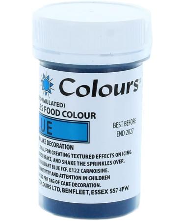 Sugarflair Colours Sugar Sprinkles - Blue - E171 Free - Colourful Cake Decorations Sprinkle Some Fun With Vibrant Edible Glittering Sugar Pieces For Cupcakes Cakes and Desserts - 20g - Buy Online on GoSupps.com