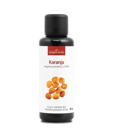 Karanja - Organic Virgin Vegetable Oil - Glass Bottle - First Cold Pressed - 50ml