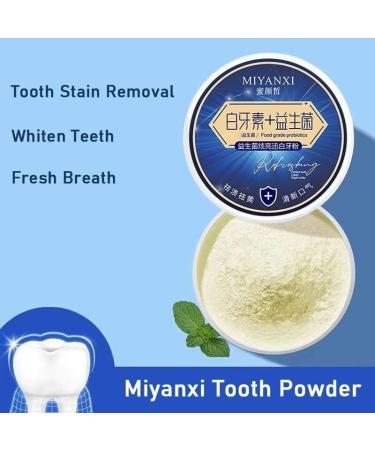 Miyanxi Tooth Powder Stain Rem - MIYANXI Teeth Whitening Powder Effective Remover Stains From Coffee Smoking (1 Pcs) - Buy Online on GoSupps.com