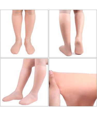 MAGICLULU 2 Pairs Exfoliating Moisturizing Socks Block Heels for Women Dressy Cracked Heels Socks Ladies Heels Elastic Long Socks Feet Moisturising Socks Women's Socks Sebs - Buy Online on GoSupps.com