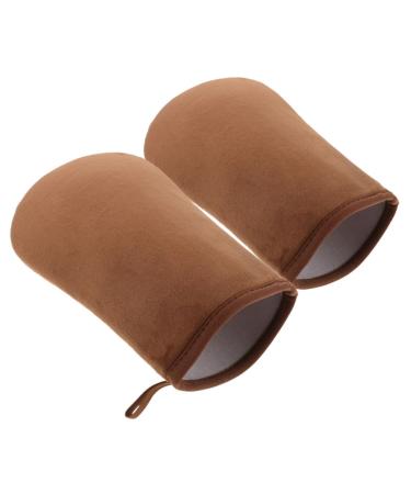 Baluue 1pair Self Mitt Applicator Soft Fabric Glove for Even Lotion Application Convenient Oil Spreader Reusable Tanning Tool for Sunless Tanning