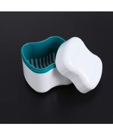 Faruta Prosthesis Suitcase for Dentures - Durable Plastic Bath Box with Sieve & Basket Holder - Travel & Cleaning Storage Container (2-Piece Set in Green & Blue) - Buy Online on GoSupps.com