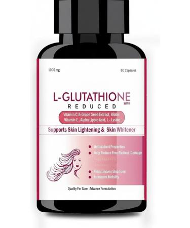 Capsules with Vitamin E & C L-Glutahione Grape Seed Alpha Lipoic Acid and is a Great Option Full of antioxidants and Powerful extracts for Skin- 60 Capsules