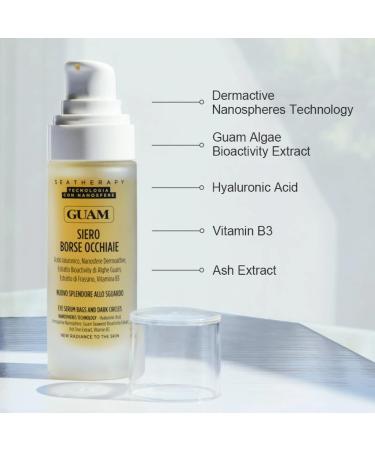 GUAM Seatherapy Anti-Aging Eye Serum | Reduce Wrinkles Puffiness & Dark Circles with Natural Seaweed Extracts - Buy Online on GoSupps.com