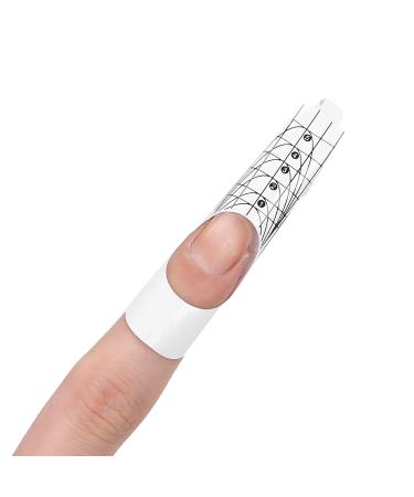 500pcs Self-Adhesive Nail Forms for French Tips - PVC Nail Extension Stickers | Manicure Tools for Perfect Nails - Buy Online on GoSupps.com