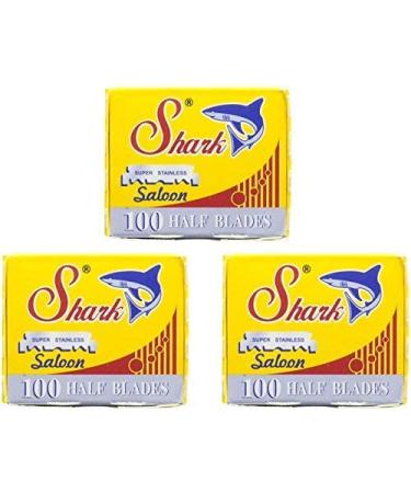 300 Shark Single Edge Razor Blades for Professional Barber Razors 100 Count (Pack of 3)