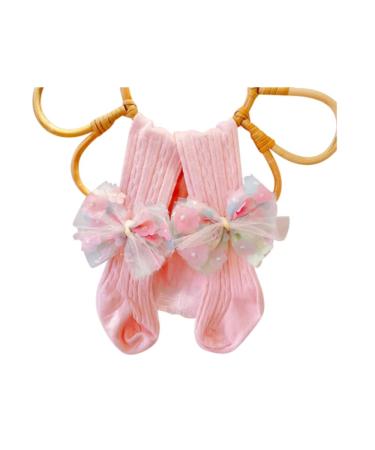 FEIFEI'S BOW Toddlers Baby Girls Kids Lace Tutu Flower Bows Elsa Party Costume cotton Tights Newborn Toddler Infant 0-2 Years Mix Green Bow 0-2 Years