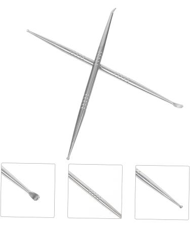 Lurrose 12 Pcs Auricular Point Probe Pen Massage Tools Set for Ear Cleaning and Massage - Silver - 12.5x0.3x0.3cm - Buy Online on GoSupps.com