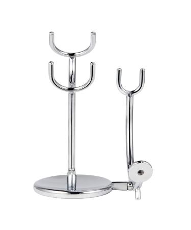 Stainless Steel Shaving Razor and Brush Stand - Compatible with Safety Razors - Buy Online on GoSupps.com