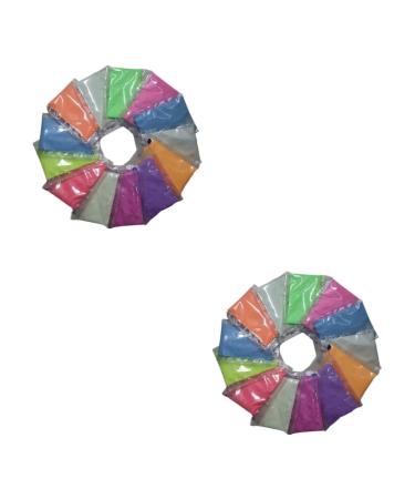 Mipcase 24 Pcs Highlighter Powder Phosphor Powder Pigment Powder Luminous As Shownx2pcs mediumx2pcs