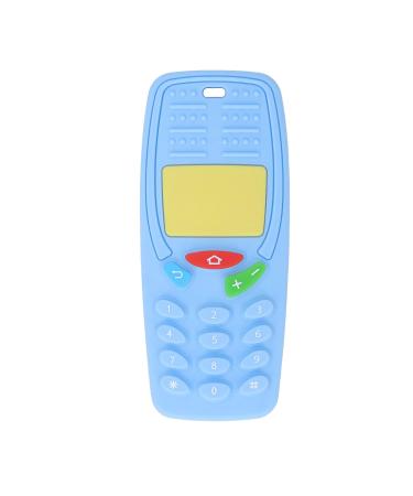 Infant Chew Toy Teething Toy Funny Mobile Phone Shaped for Nursery School for Home (Light Blue) - Buy Online on GoSupps.com