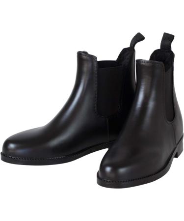 Lazura Jodhpur Winter Equestrian Boetettes - Ankle Boots for Children Men & Women | Plush Lined Black Chelsea Boots | Size 41 Synthetic Leather - Buy Online on GoSupps.com