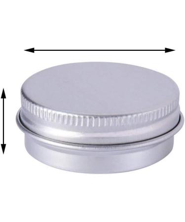 ZHIYE Aluminium Screw Pots 12 pieces 15ml Tin Balm Cosmetic Make Up Jar Round Cream Containers Silver Color - Buy Online on GoSupps.com
