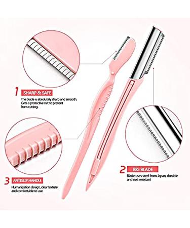 CARCAR Eyebrow Razor & Facial Hair Trimmer - 6 Pack with Safety Cover | Perfect for Flawless Grooming - Buy Online on GoSupps.com