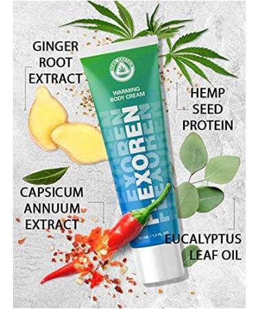 Flekosteel Warming Body Balm 2 x (1.7 oz / 50 ml) + 2 TUBE Flexoren | Original Russian Product with Hologram | Fresh Stock - Buy Online on GoSupps.com