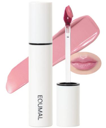 EQUMAL Non-Section Glowy Tint   114 SHEER THROUGH   Glass Lasting Transparent & Flexible Lip Makeup - Moisturizing Lip Stain for Glossy Finish   Buildable Lipstick for Fuller Looking Lip  0.18 fl.oz.