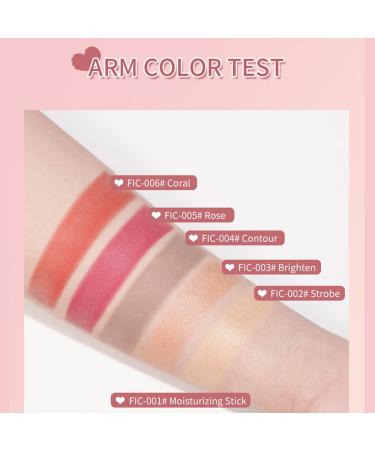 REVERIE DIARY Cream Blush Stick Trio: Moisturizing Highlighter, Bronzer & Coral Blush for Mature Skin - 3 Pack Contour Sticks - Buy Online on GoSupps.com