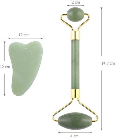 Sha Facial Tools - Smooth Roller for Face - Face Massager Facial Beauty Tools Face Roller Muscle Relaxing Natural Stone Facial Massager Skin Roller Set Aezon - Buy Online on GoSupps.com