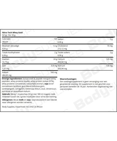 MuscleTech Nitro-Tech 100% Whey Gold French Vanilla Cream (EAN 631656260090) 908 g - Buy Online on GoSupps.com