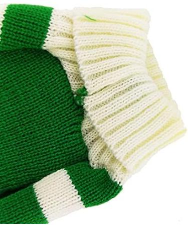 Christmas Dog Sweater - Warm Knit Turtleneck for Puppies | Petcare Holiday Gift - XL Dog Sweater with Green Bells - Buy Online on GoSupps.com