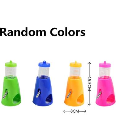 Pet Hideout And Water Bottle Set Hamster Water Bottle Drinker Feeder Is Suitable For Hamsters Guinea Pigs Gerbils And Other Small Animals (Random Color) - Buy Online on GoSupps.com