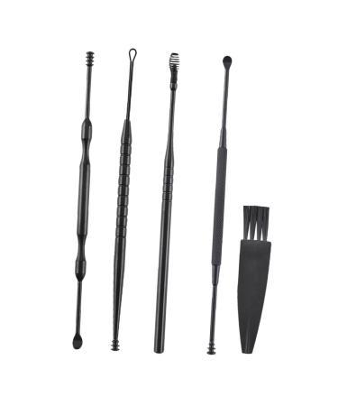 Lurrose 1 Set Ear Cleaner Kit De Limpieza De Oidos Cleaning Kit Ear Peircing Kit Rotating Ear Scoop Ear Pick Cleaner Earwax Removal Kit Practical Ear Pick Ear Clean Tools Kit 410 Steel