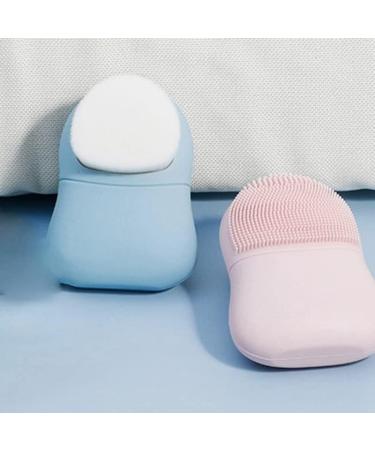 Tlily Double Side Silicone Face Cleanser Brush Deep Pore Cleansing Skin Blackhead Remover Exfoliating Light Green - Buy Online on GoSupps.com