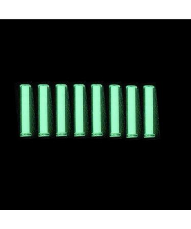 Sharamado 8pcs Glass Luminous Tube, 1.5 * 6mm Luminous Vial Glow rods Made of Rare Earth Materials, EDC Players, for DIY Various EDC Accessories and Decoration. Green