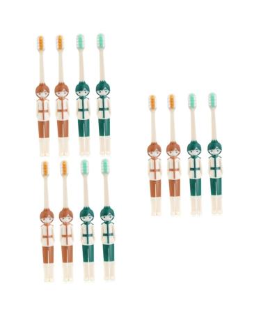 Healeved 12 Stk Children's toothbrush children's travel toothbrush Handwaschenbrush Children travel case for the toothbrush toothbrush mass toothbrush for brush filament pp toddler super soft