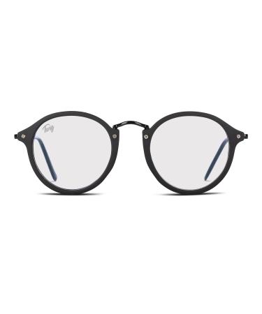 TWIG Computer Glasses LEFT Men/Women Blue Block Screen Filter Midnight Black