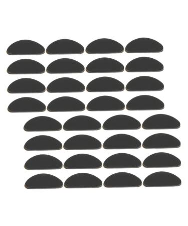 Plafope 18 pairs glasses nose pad schnapps glasses glasses pads glasses repair nose pads self-adhesive glasses pad glass-nose-nose-nose silicone pad sunglasses platte black 1.9x08x0.1cm